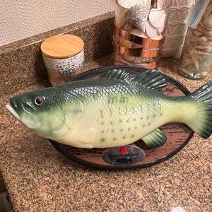 Gemmy Animated Big Bass Fish Tested Works